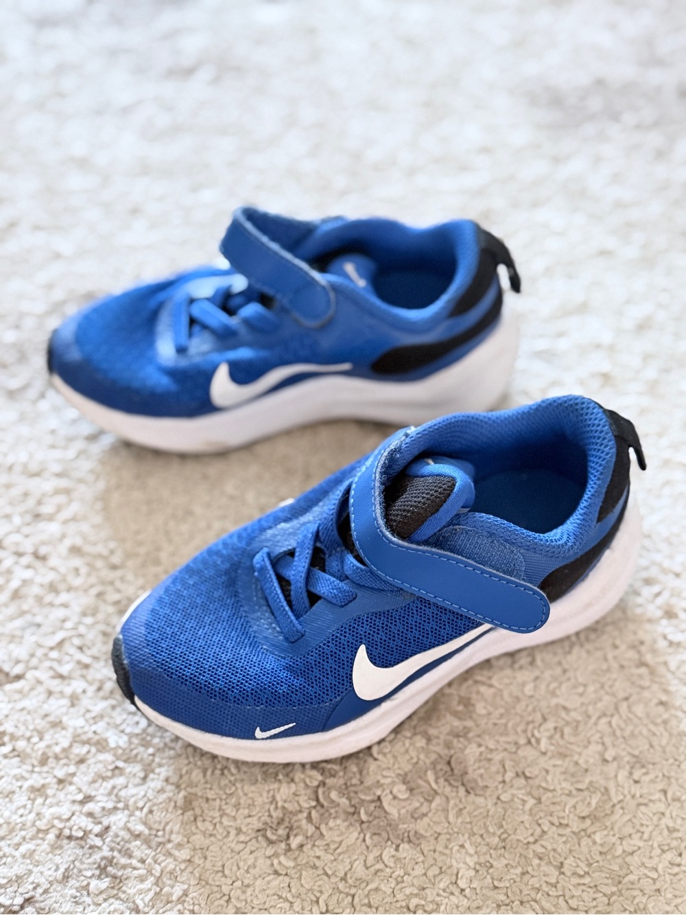 Nike Kids' Blue Velcro Athletic Sneakers